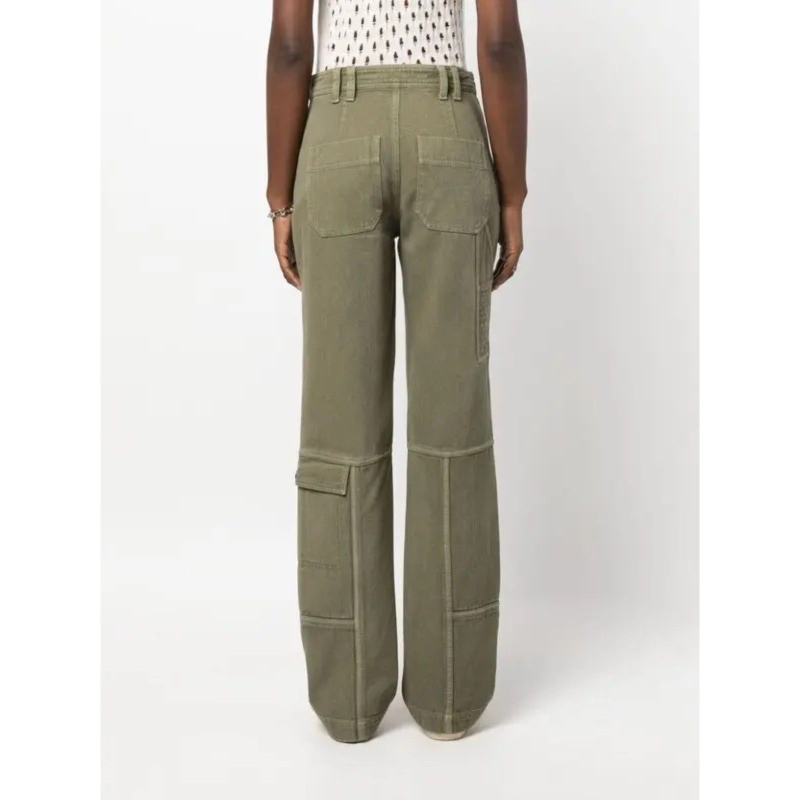 Zadig & Voltaire Pepper Trousers Cargo Pants Nwt Fr34 (Us 2) Cypress Green Khaki — image 5 of 8